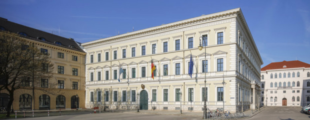 Das Gebäude des Innen-Ministeriums in München