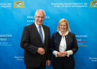 Innenminister Joachim Herrmann neben Bundesinnenministerin Nancy Faeser