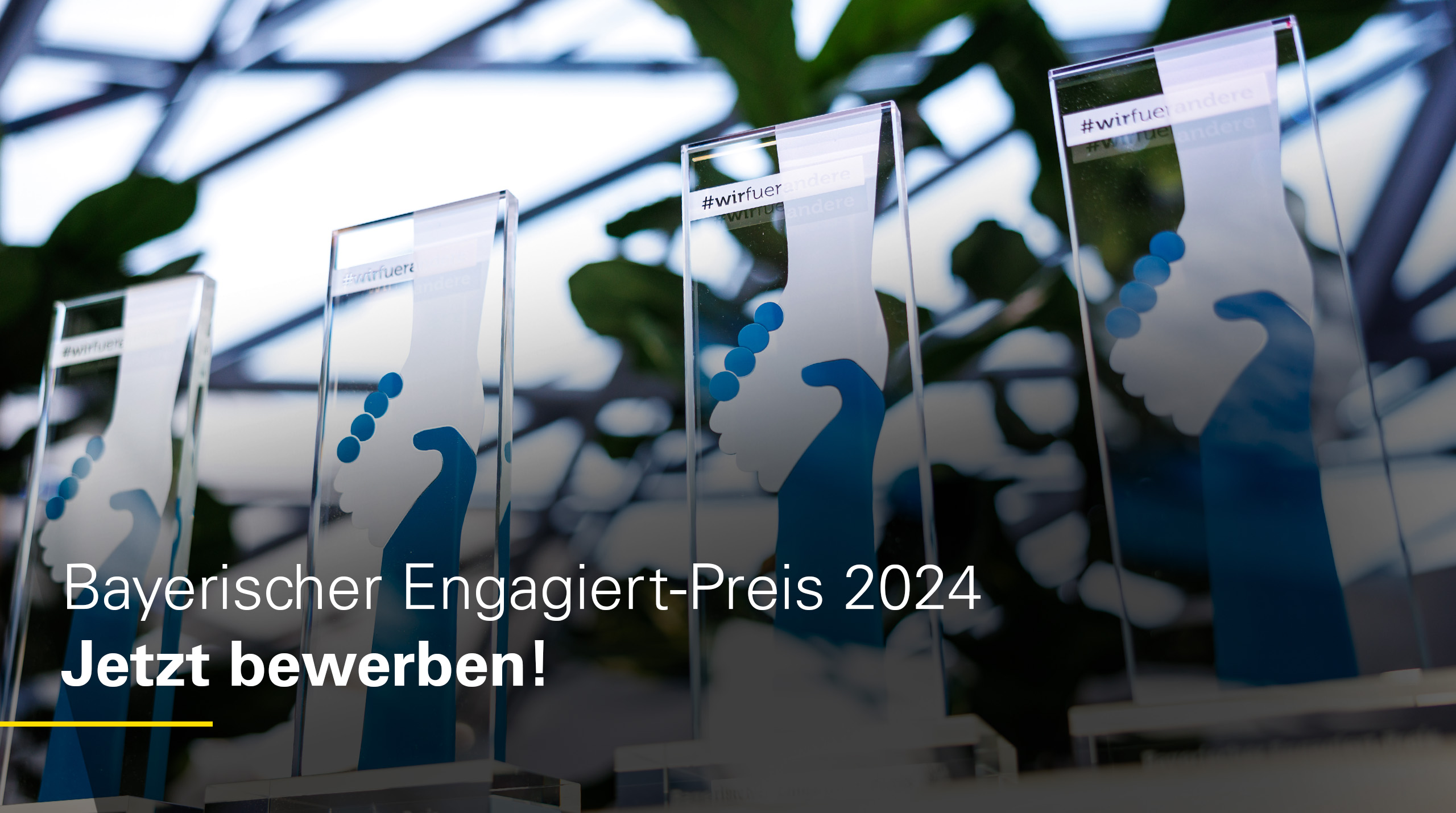 Grafik: Bayerischer Engagiert-Preis 2024: Jetzt bewerben!